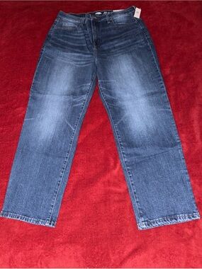 Women’s Old Navy Sky-High Straight Leg Jeans - Blue